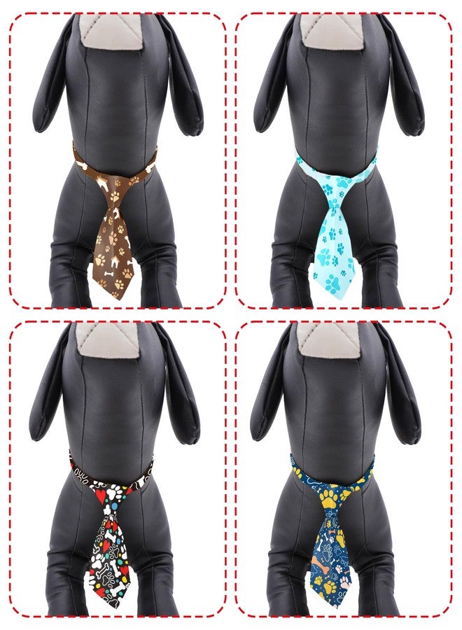 PET SHOW 10pcs Pack Paw Small Dog Ties Neckties for Doggies Cats Adjustable Holiday Birthday Grooming Accessories Neck Ties Bowties Girl Boy Festival Wedding Costumes Puppies Photography Party Gift - Image 3
